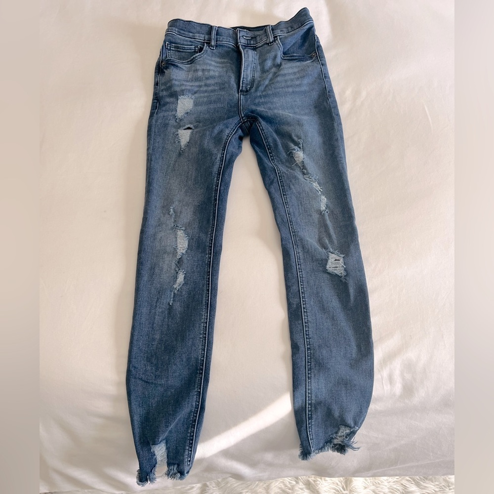 Express Denim Perfect Ankle Legging High Rise Size 2